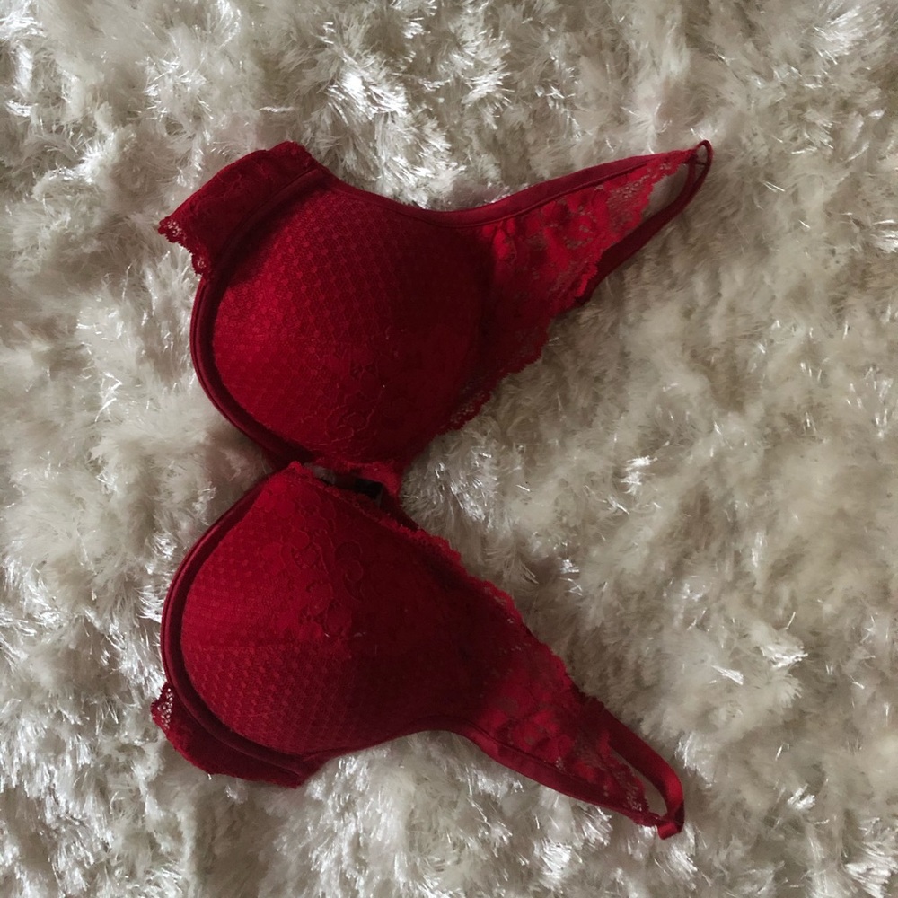 Red Lace Bra Bralette NWOT - Picture 3 of 9